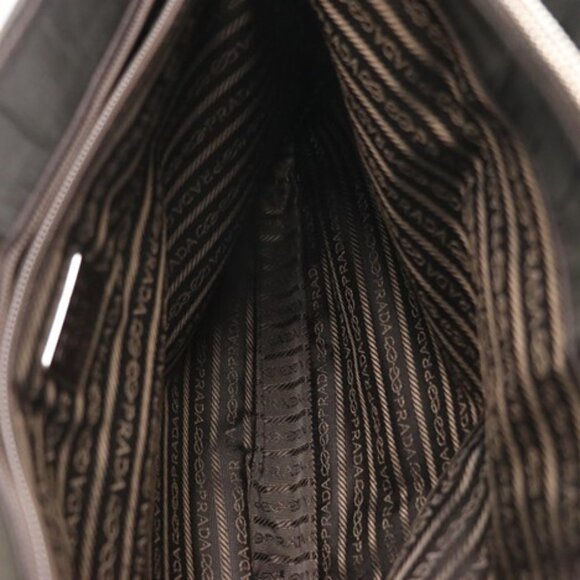 Prada Brown Tessuto Nylon and Leather Briefcase-Business Bag - Picture 5 of 6